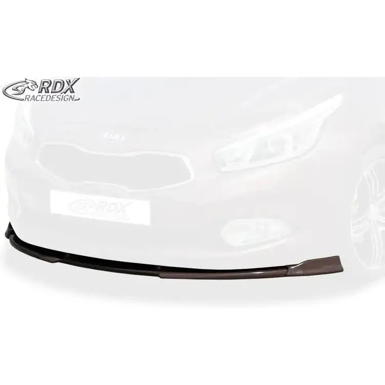 Spoiler til Kia Ceed 12-18 Vario X, sort frontleppe med sportslig design sett rett forfra.