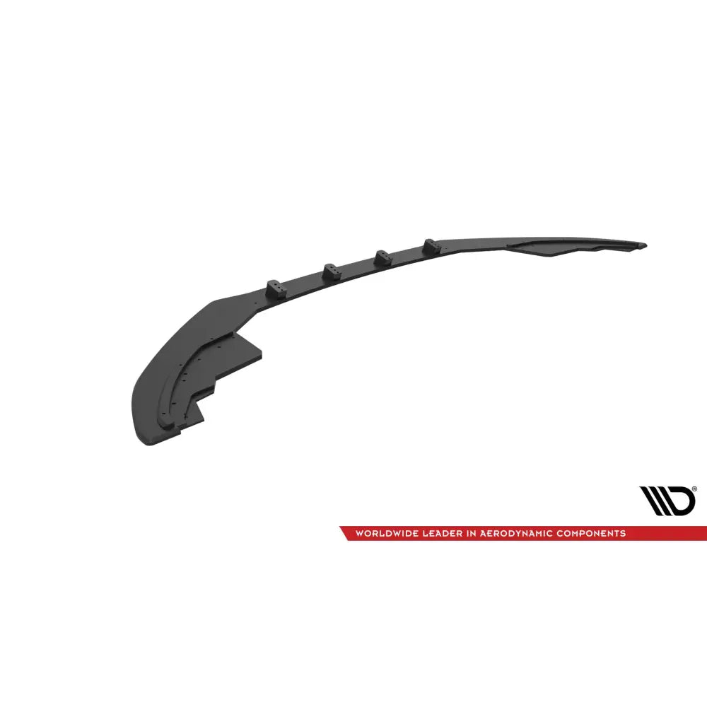 Front lip Audi S5 / A5 S-Line 8T Street Pro, svart plast med diskret logo, mot hvit bakgrunn.