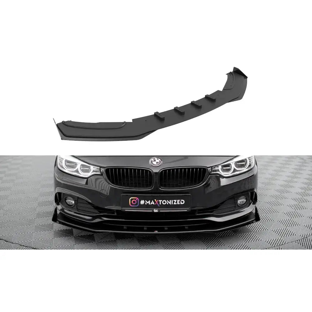 Frontleppe Street Pro + Flaps BMW 4 Gran Coupe F36 vist alene fra skrå vinkel på teksturert gulv.