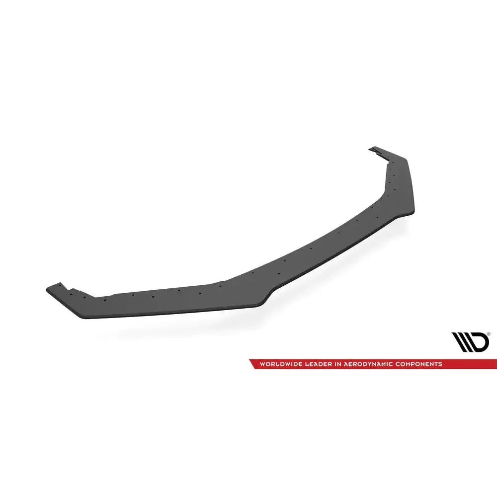 Front lip til Subaru BRZ Mk1 Facelift, sort plast med små hull, vist skrått mot hvit bakgrunn.