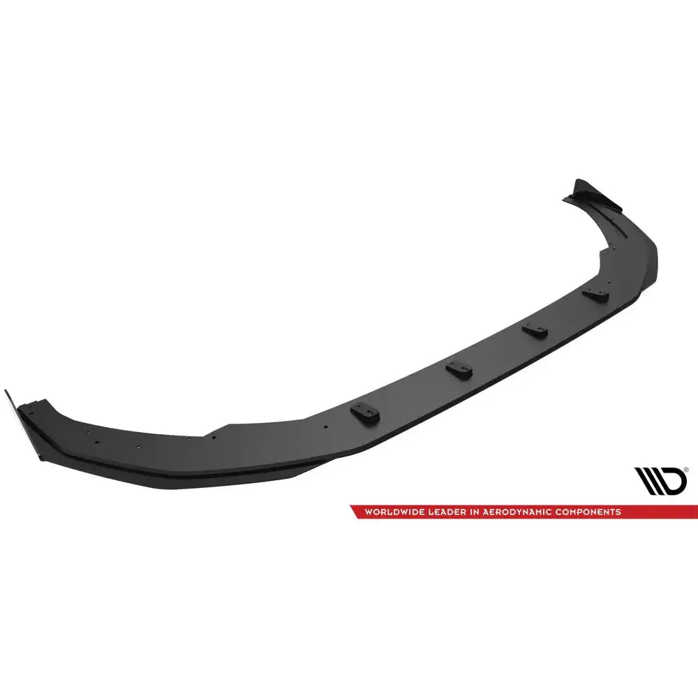 Frontleppe Street Pro V.1 med flaps til Audi S3/A3 S-Line 8Y, sett skrått ovenfra på hvit bakgrunn.