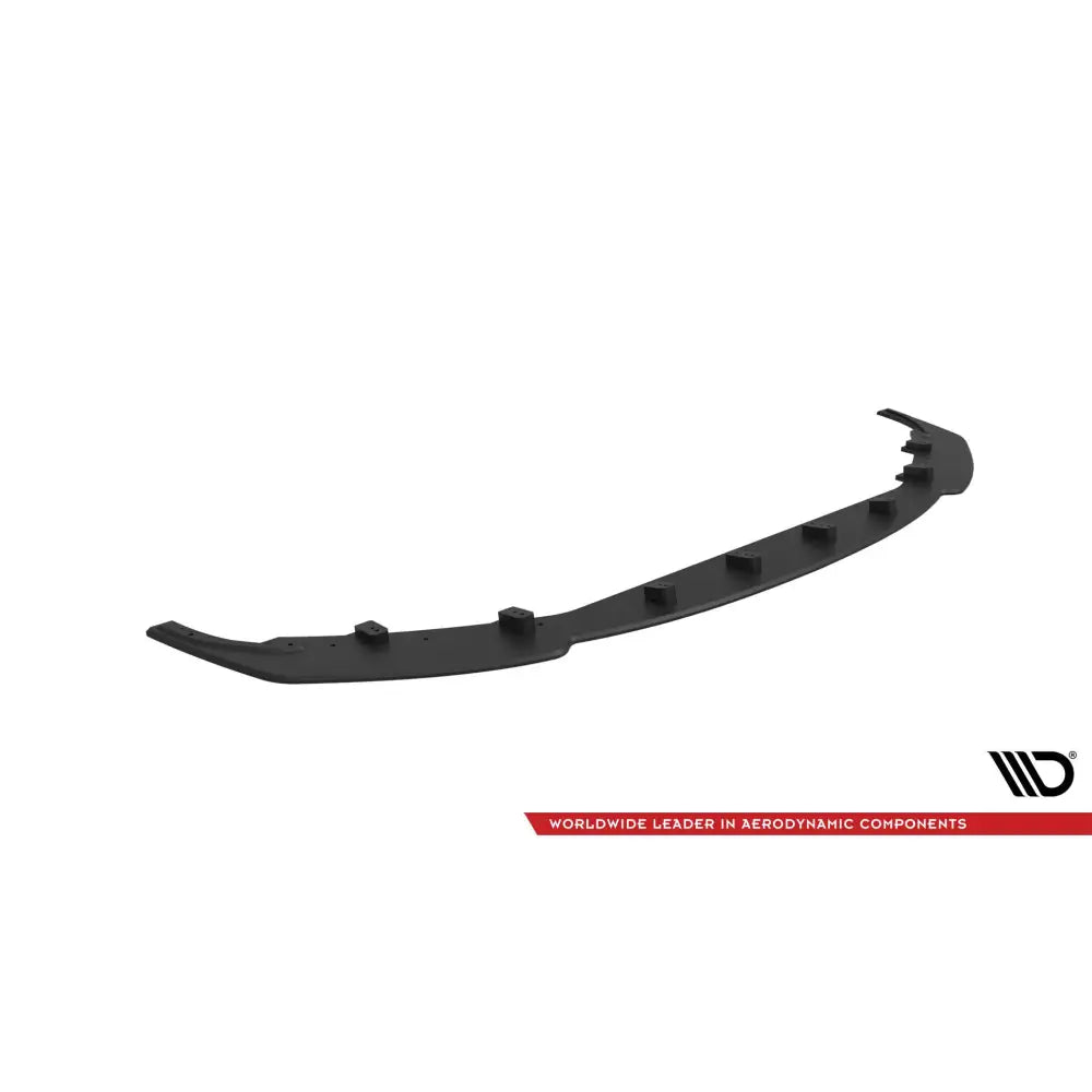 Frontspoiler BMW M2 G87 Street Pro V1 i svart plast med synlige festepunkter, fotografert mot hvit bakgrunn.