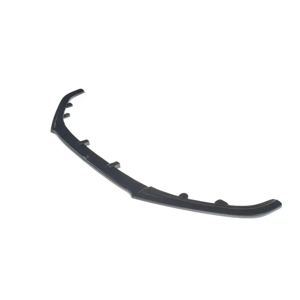 Frontspoiler Mazda CX-5 Facelift V.1 i svart plast, skrått ovenfra med synlige festepunkter mot hvit bakgrunn.