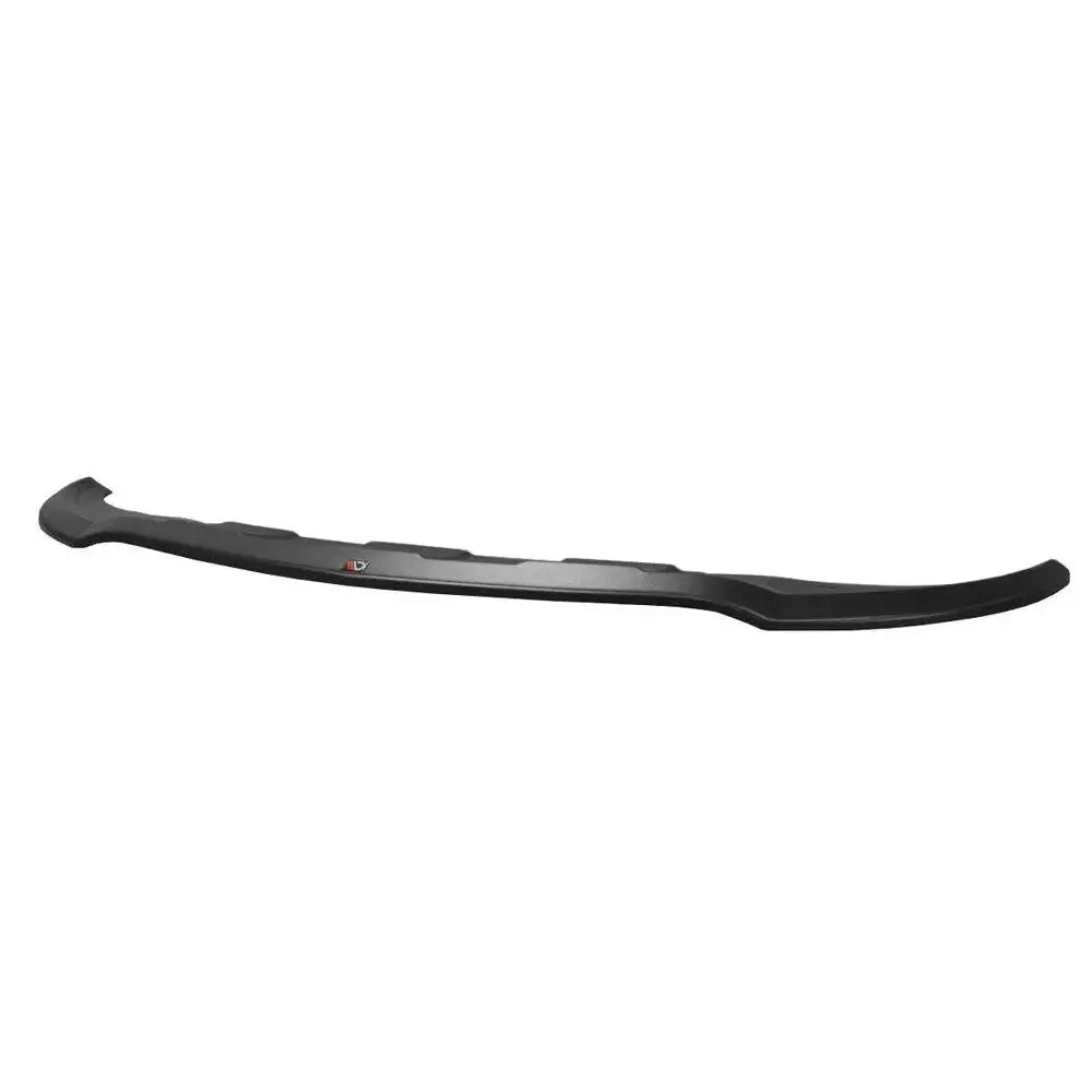 Frontleppe til Mercedes Gle W166 V.1 Amg-Line, svart plast med tekstur og logo, sett skrått ovenfra.