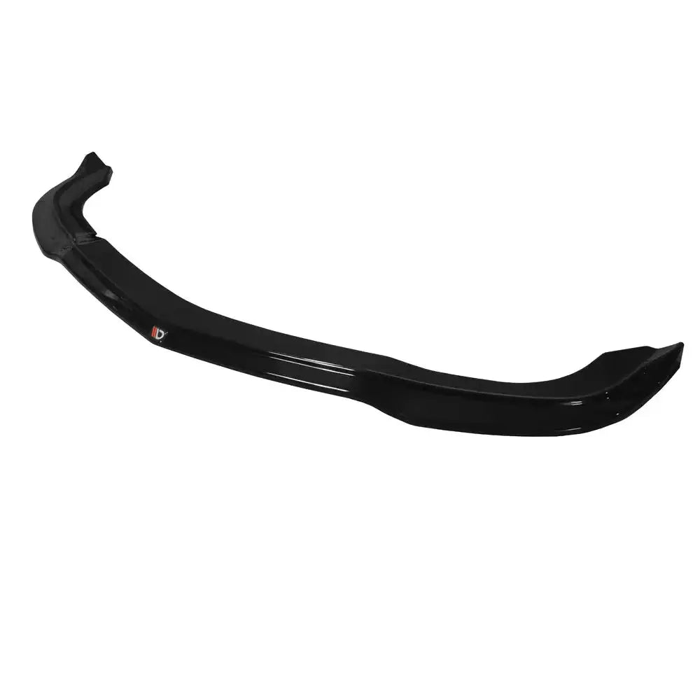 Frontspoiler V.1 Mercedes Slk R172 i sort blank plast, skrå vinkel, liten logo på høyre side.