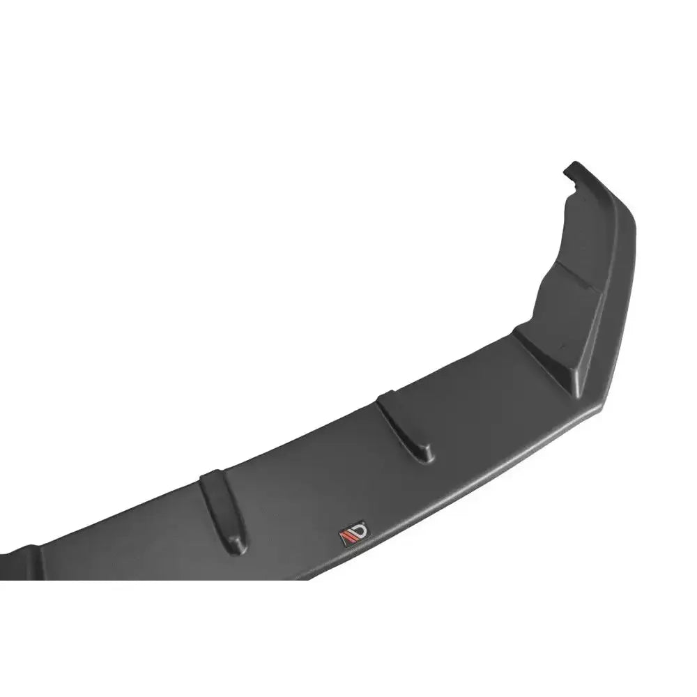 Front splitter til Volkswagen Scirocco Mk.3 R Facelift V.1 i sort plast med markerte kanter.