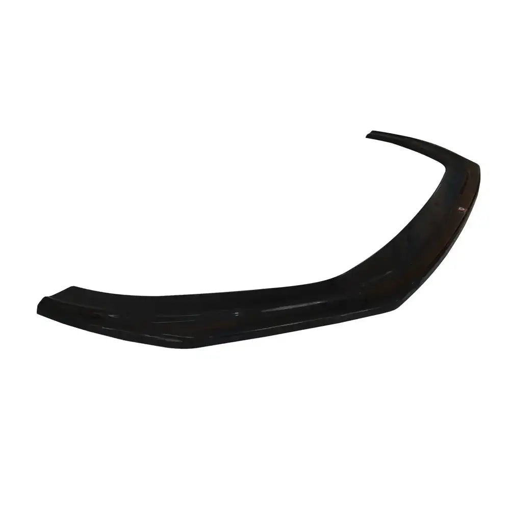 Front splitter til Audi RS5 F5 Coupe/Sportback V.2 i sort blank plast sett ovenfra mot hvit bakgrunn.