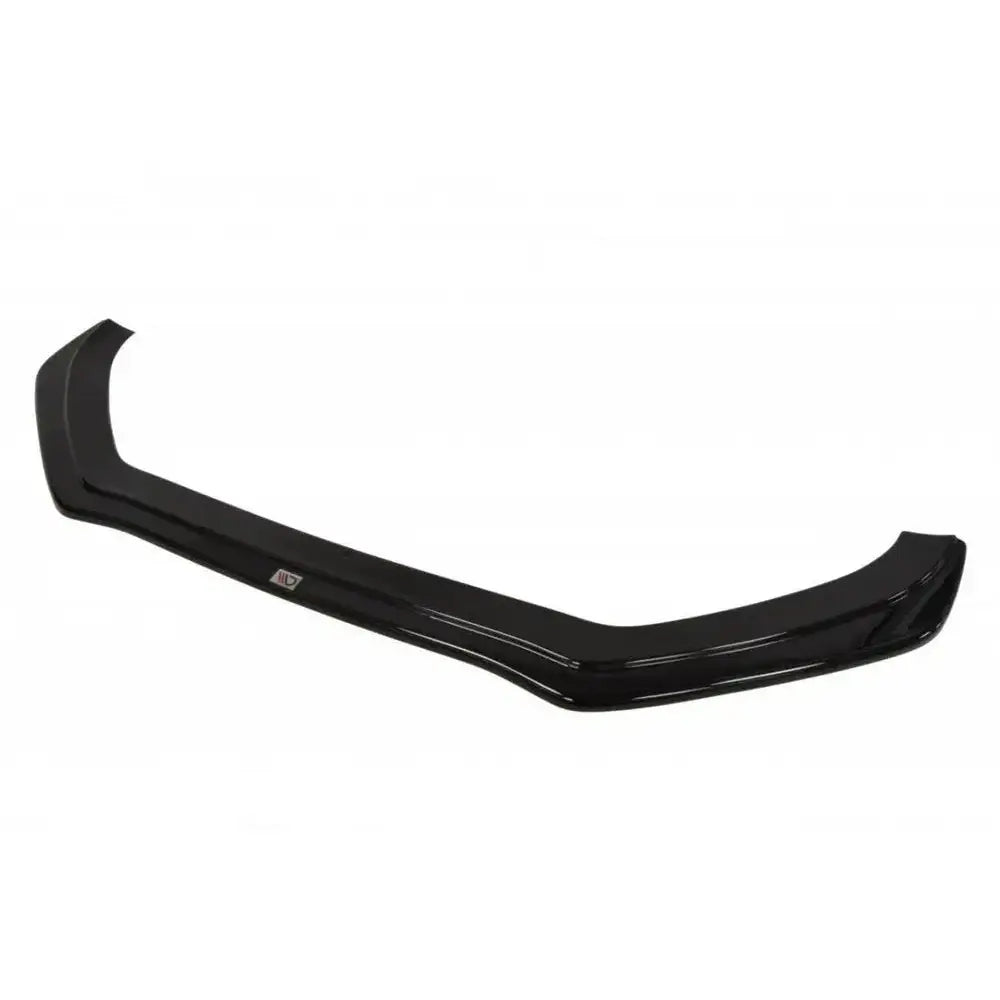 Front splitter Audi S5 / A5 S-Line 8T Fl V.2 sett ovenfra, sort blank finish med diskret logo på midten.