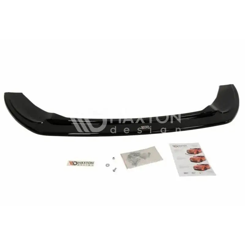 Frontspoiler Ford Fiesta Mk7 St Facelift V.2 sett ovenfra med monteringsutstyr og instruksjonshefte.