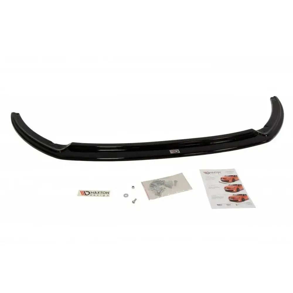 Frontspoiler Ford Focus Mk3 St Preface V.2 sett ovenfra med monteringsutstyr og instruksjonsark.