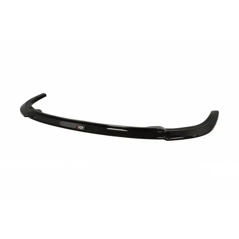 Front lip Subaru Impreza Wrx Sti V.2 2009-2011 i sort blank plast sett fra skrå vinkel.