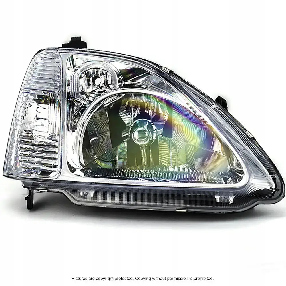 Frontlykt Honda Civic 7 01-03 Silver H4 Høyre