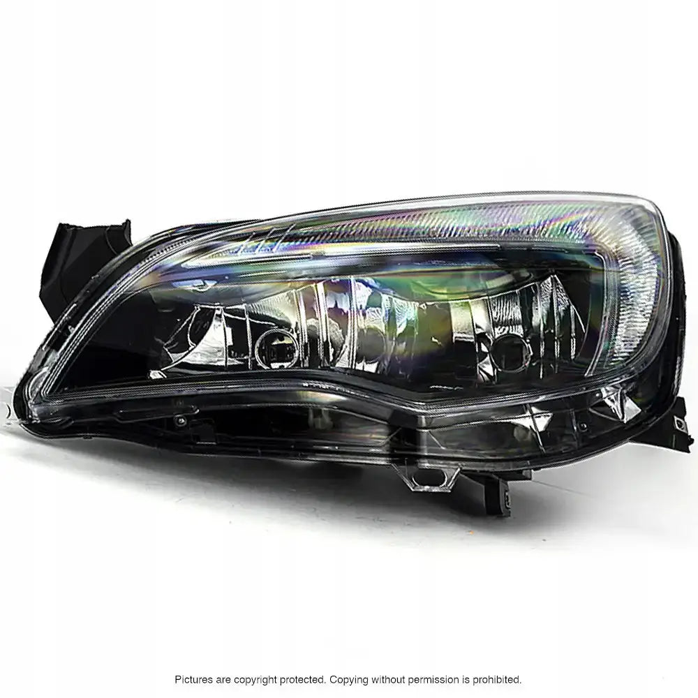 Frontlykt Opel Astra j 09- H7 / H7 Black Venstre
