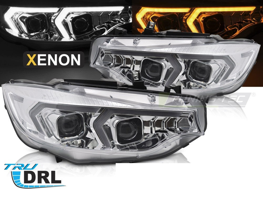 Frontlykter BMW F32/F33 2013–2017 xenon krom sett forfra