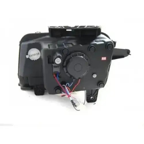 Headlights Chevrolet CAMARO 09-13 Tube Light Black sett fra siden med synlige ledninger og tekniske detaljer.