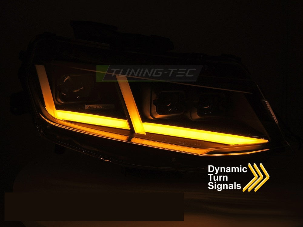 Komplett sett Full LED frontlykter Chevrolet Camaro svart design LPCT23