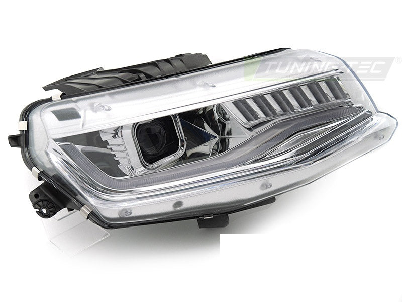 Chevrolet Camaro frontlykter HID krom finish vist fra siden