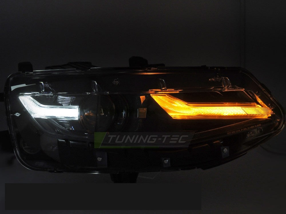Frontlykter Chevrolet Camaro 2019–2023 LED-teknologi sett fra siden