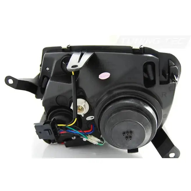 Headlights bakside av Dacia Duster 04.10-14 Chrome Tube Light med ledninger og metallfeste.