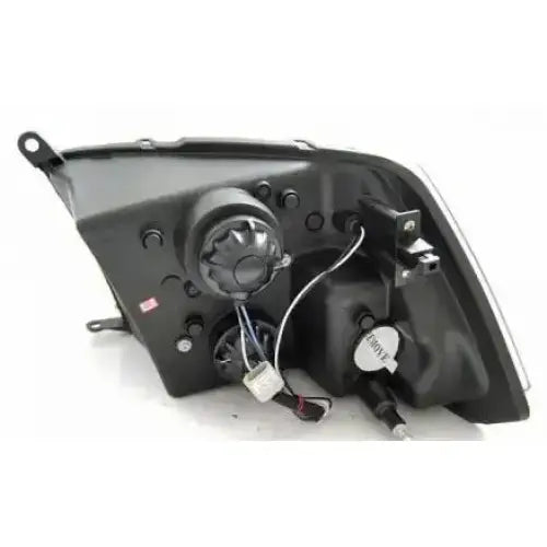 Headlights Dodge Ram 09-18 Tube Light Chrome sett bakfra med synlige ledninger og koblinger.