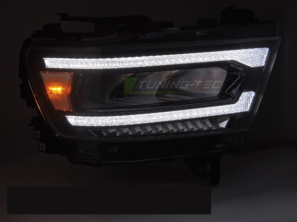 Komplett sett LED-frontlykter til Dodge Ram med dynamisk blinklys