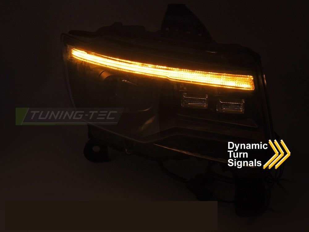 Montert Tube Light frontlykter Jeep Grand Cherokee WK2 svart hus LED-lysstripe bakfra