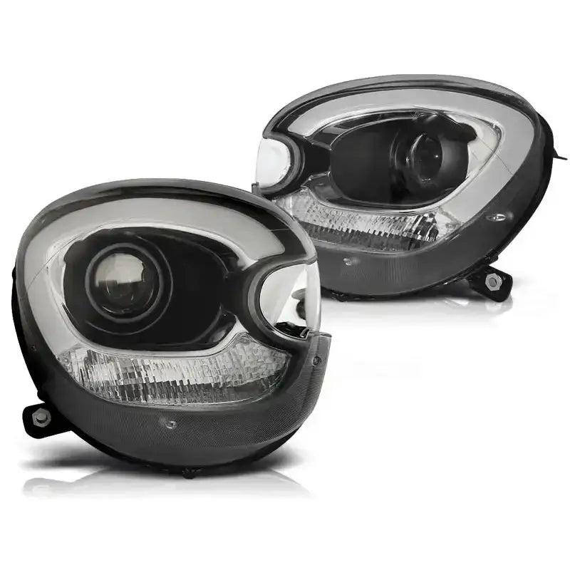 Frontlykter Mini Countryman R60 10-14 Tube Light Black