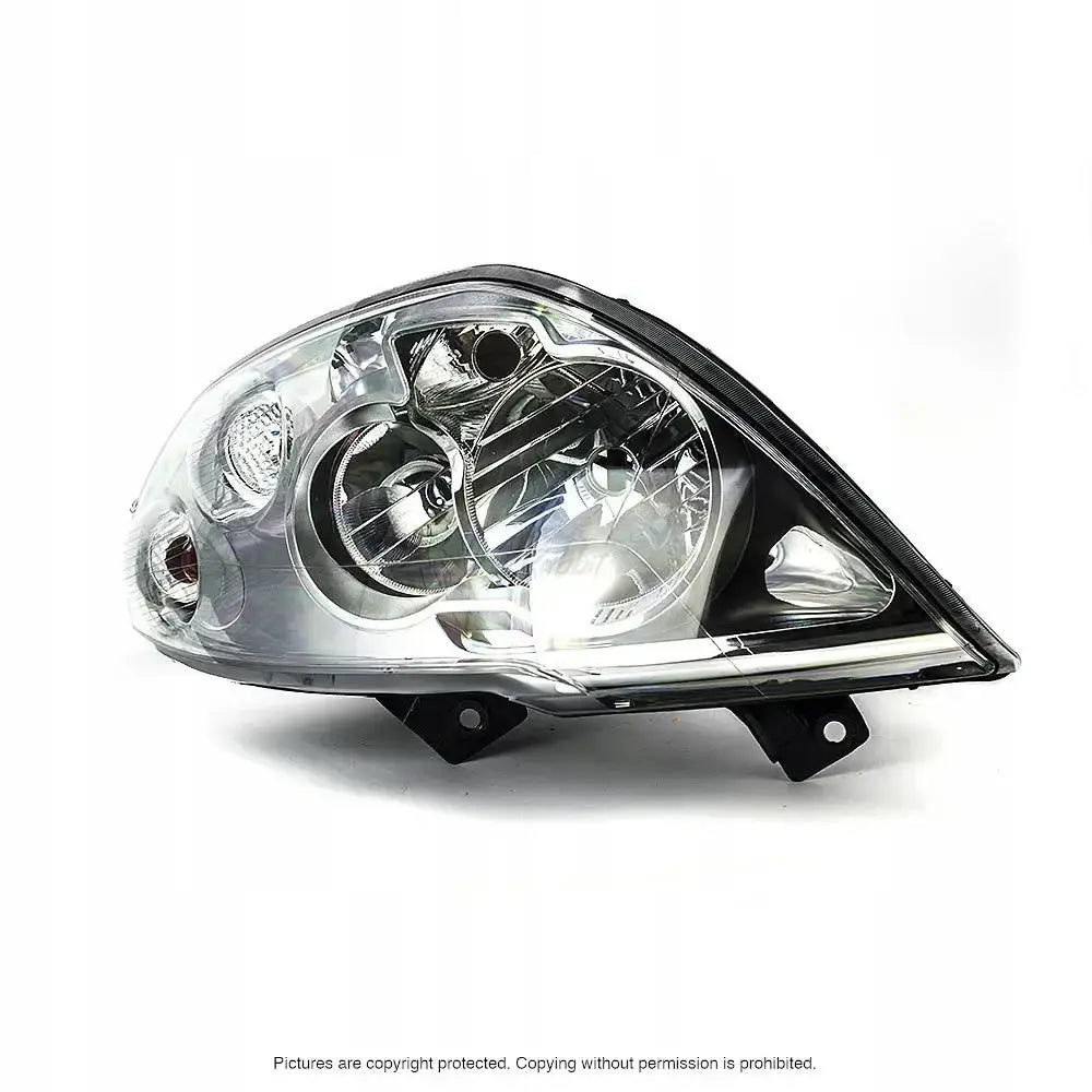 Hovedlys Opel Movano 10- H7 med klar plast, synlige reflektorer og svarte monteringsfester.