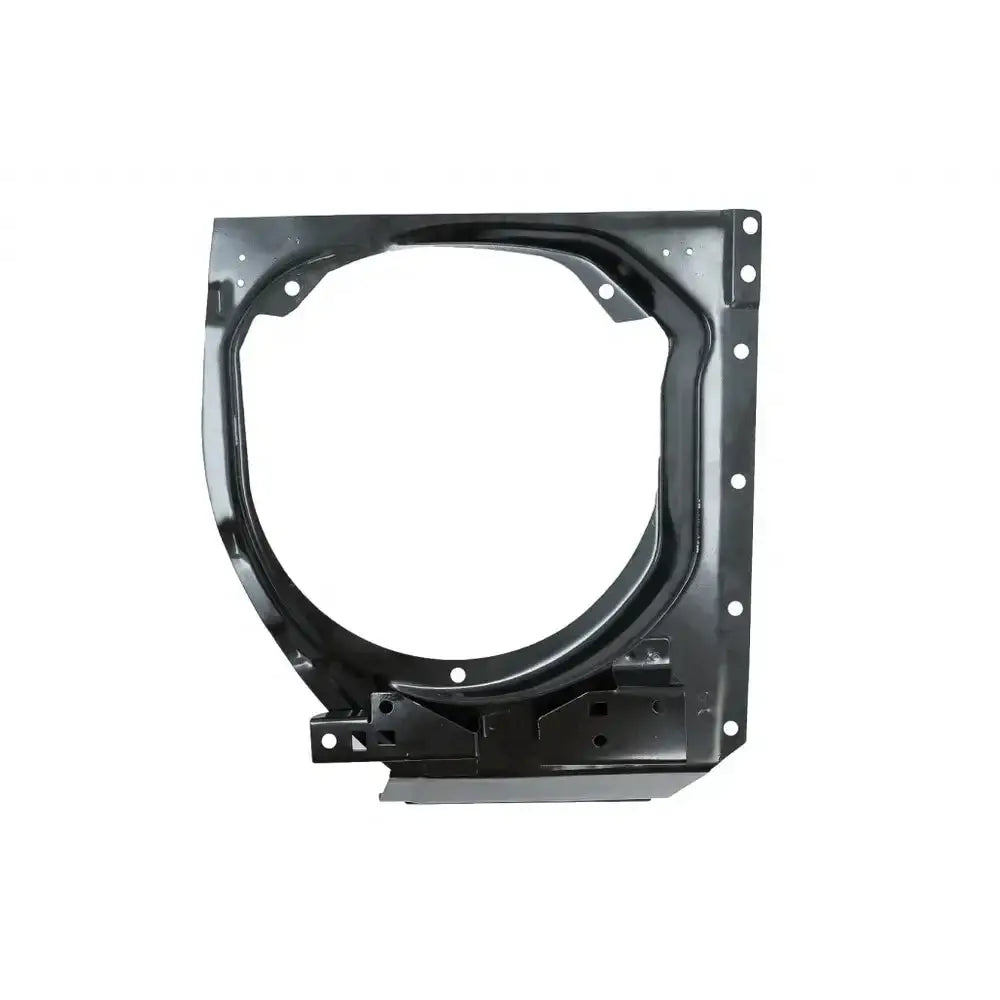 Hovedlys rammer Mercedes W463 G-Klasse i sort metall med sirkelåpning, sett forfra mot hvit bakgrunn.