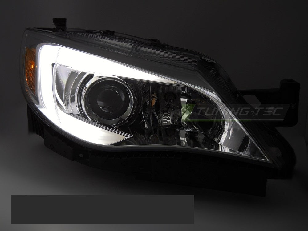 Subaru WRX Tube Light frontlykter LPSU27 kromfinish parvis
