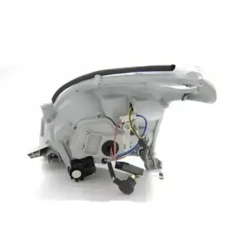 Headlights bakside av Toyota Land Cruiser J120 Tube Light SEQ Led Black med ledninger og koblinger.