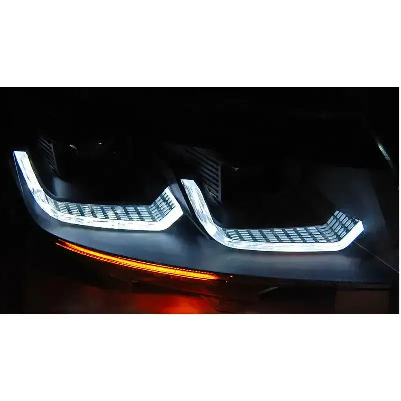 Frontlykter Tube Light Black Drl Seq - Volkswagen T6.1 20-