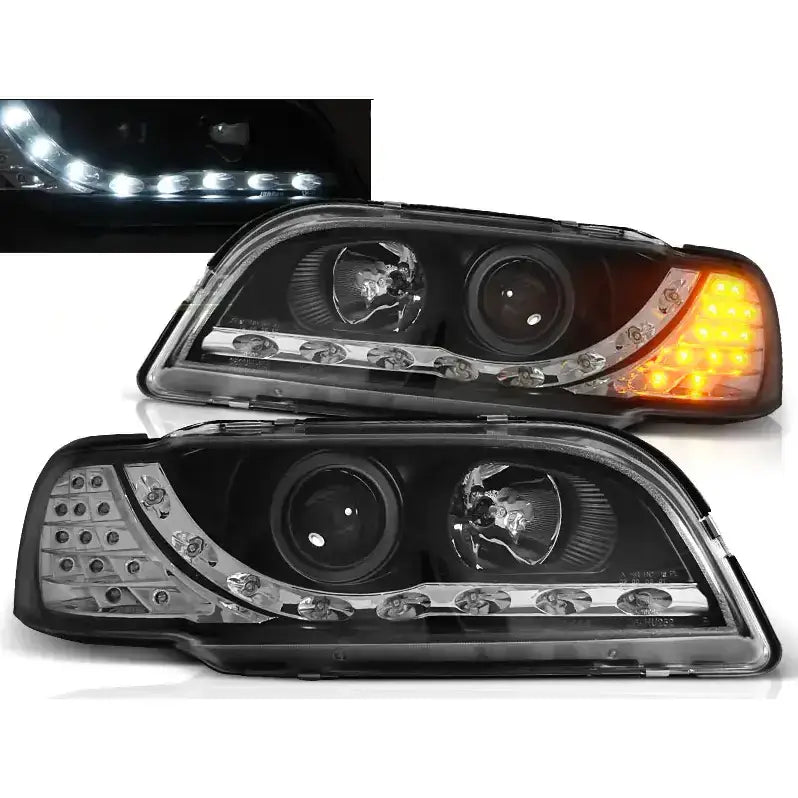Frontlykter Volvo S40/v40 02.96-04.00 Daylight Black