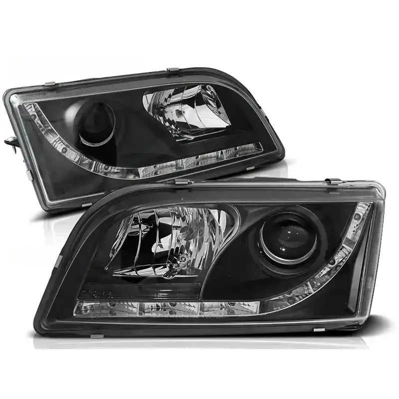 Frontlykter Volvo S40/v40 02.96-04.00 Daylight Black Led