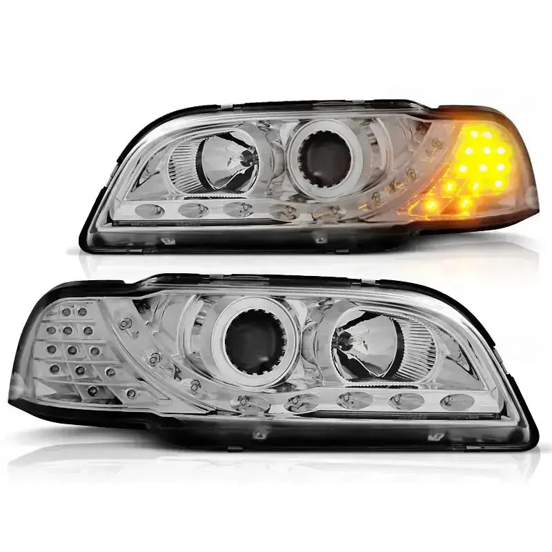 Frontlykter Volvo S40/v40 02.96-04.00 Daylight Chrome