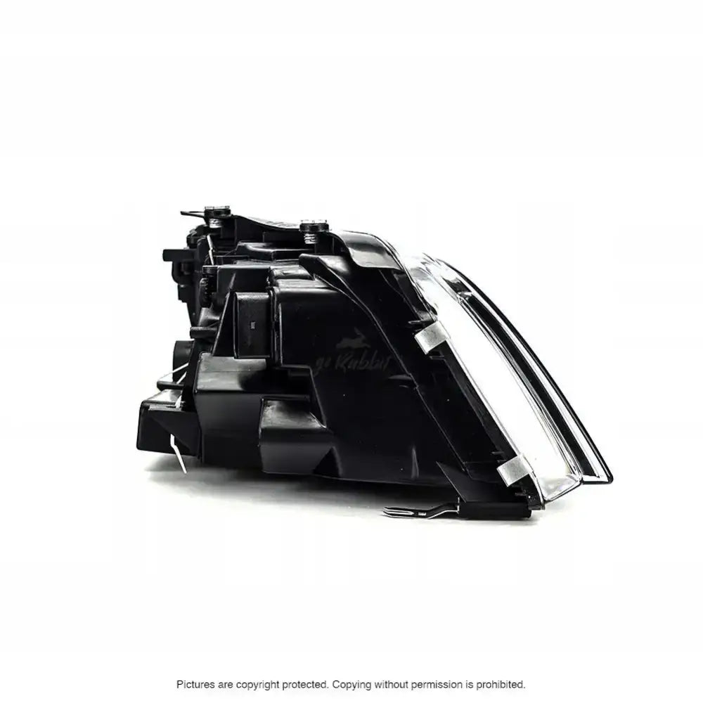 Headlamp Vw Sharan 04-10 billykt sett fra siden, viser bak- og sidemontering mot hvit bakgrunn.