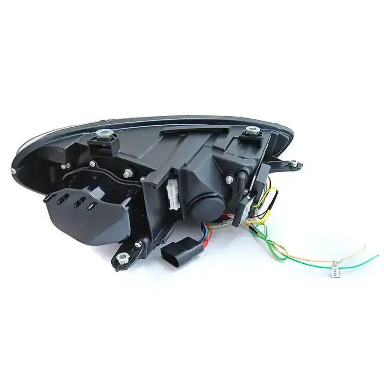 Hovedlys bakside av Xenon Tube SEQ Led Chrome for Volkswagen Scirocco 08-14 med tilkoblingskontakter.