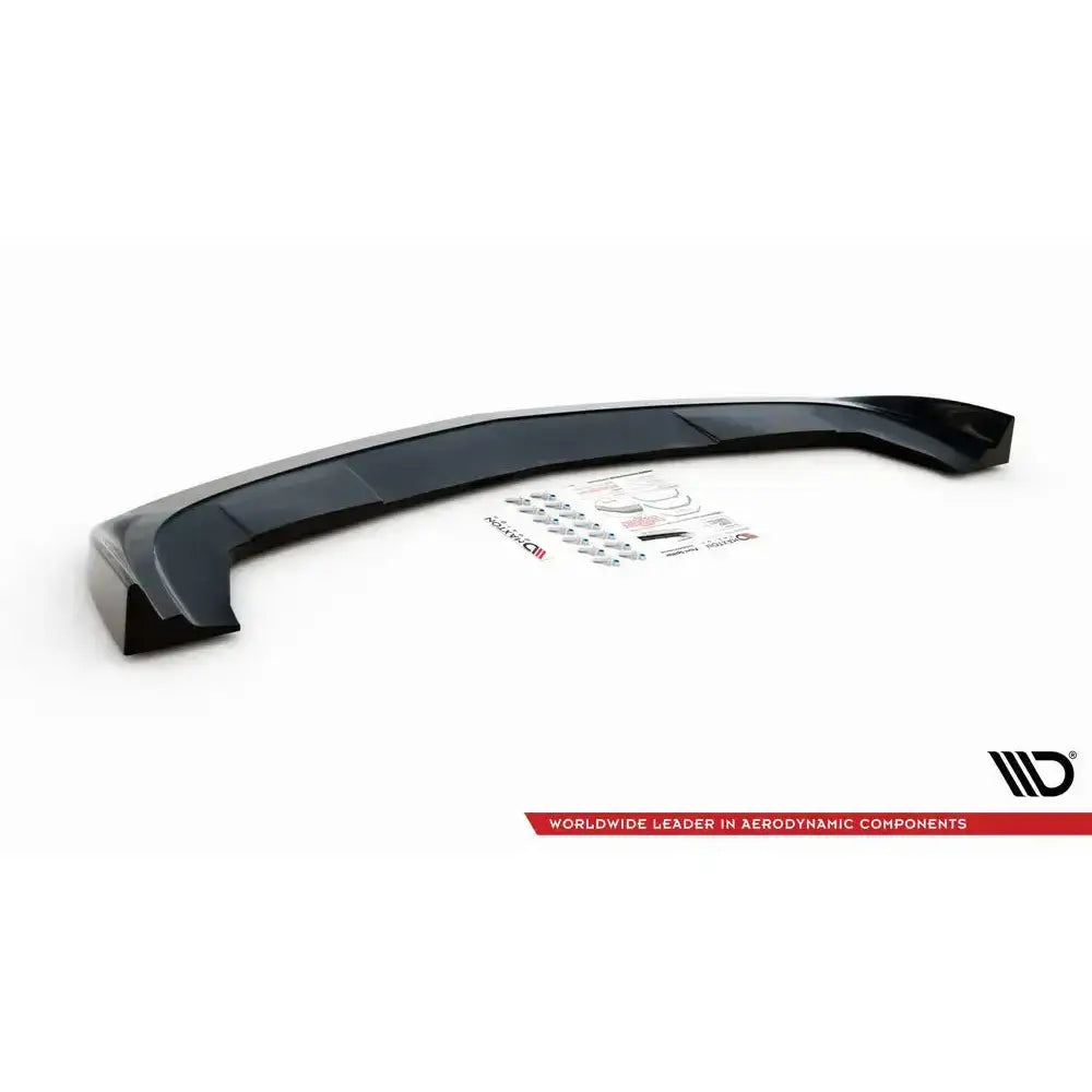 Frontspoiler Dodge Challenger RT Mk3 Facelift 14- sett ovenfra med monteringsutstyr og instruksjoner.