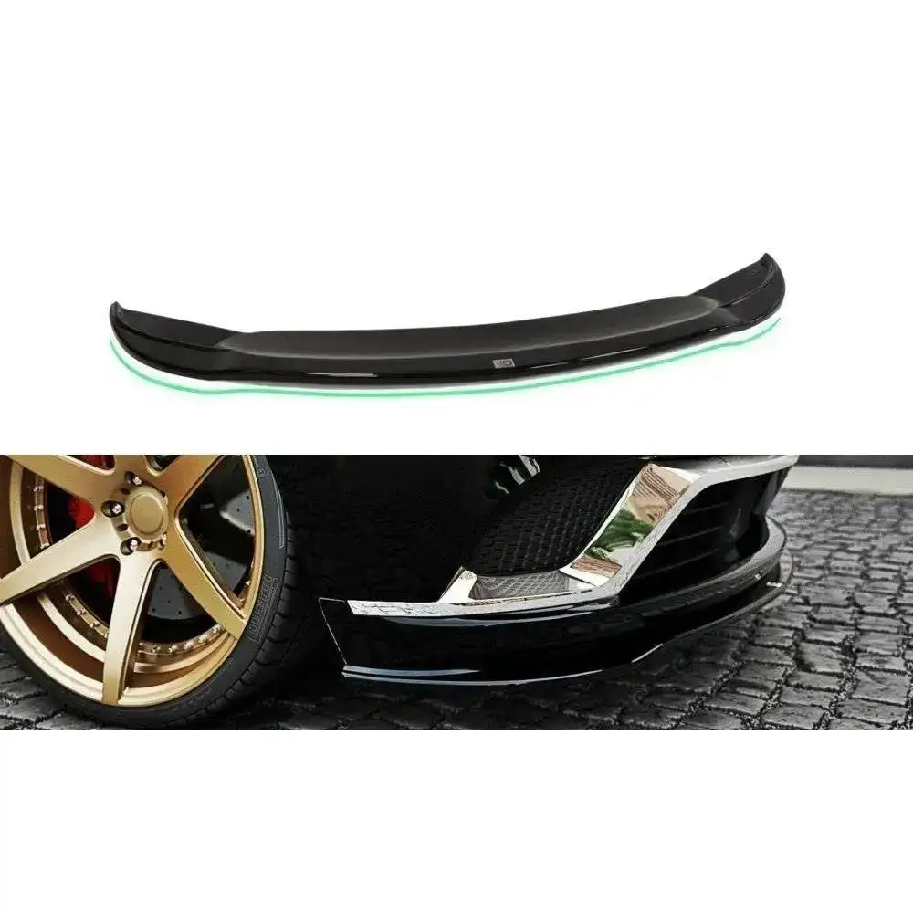 Frontleppe til Jeep Grand Cherokee WK2 Summit Facelift 14-21 i sort blank plast, vist montert på bil.
