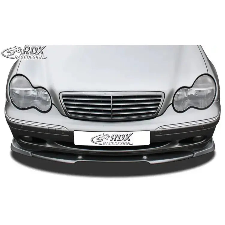 Frontleppe til Mercedes C-Klasse W203 med svart finish, synlig RDX-logo på panser og nummerskilt.