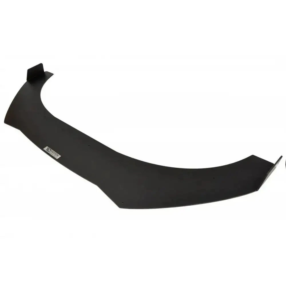 Spoiler Audi TT Mk2 Rs Racing med vinger, sort buet del sett skrått ovenfra, synlig metalletikett.