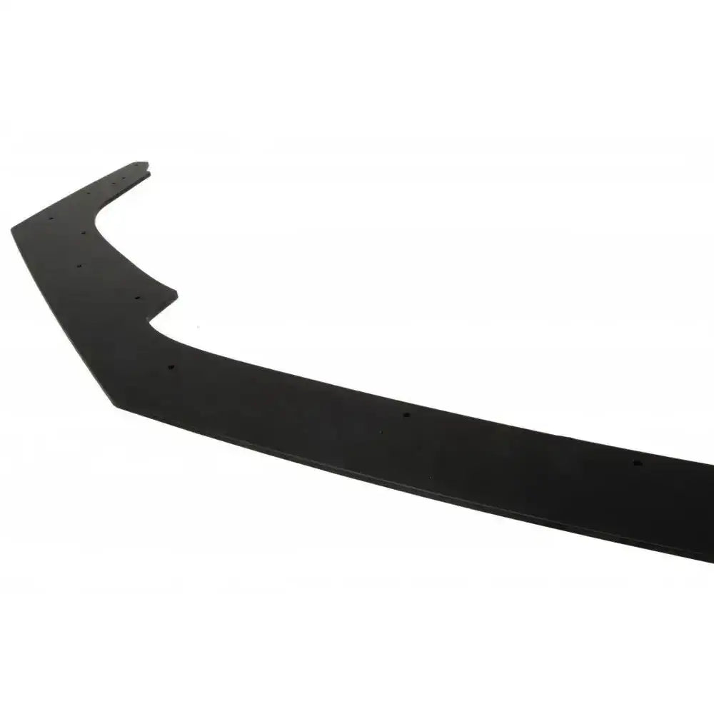 Frontspoiler Honda Civic IX Type R Racing V.1 i sort plast sett skrått ovenfra med små hull.