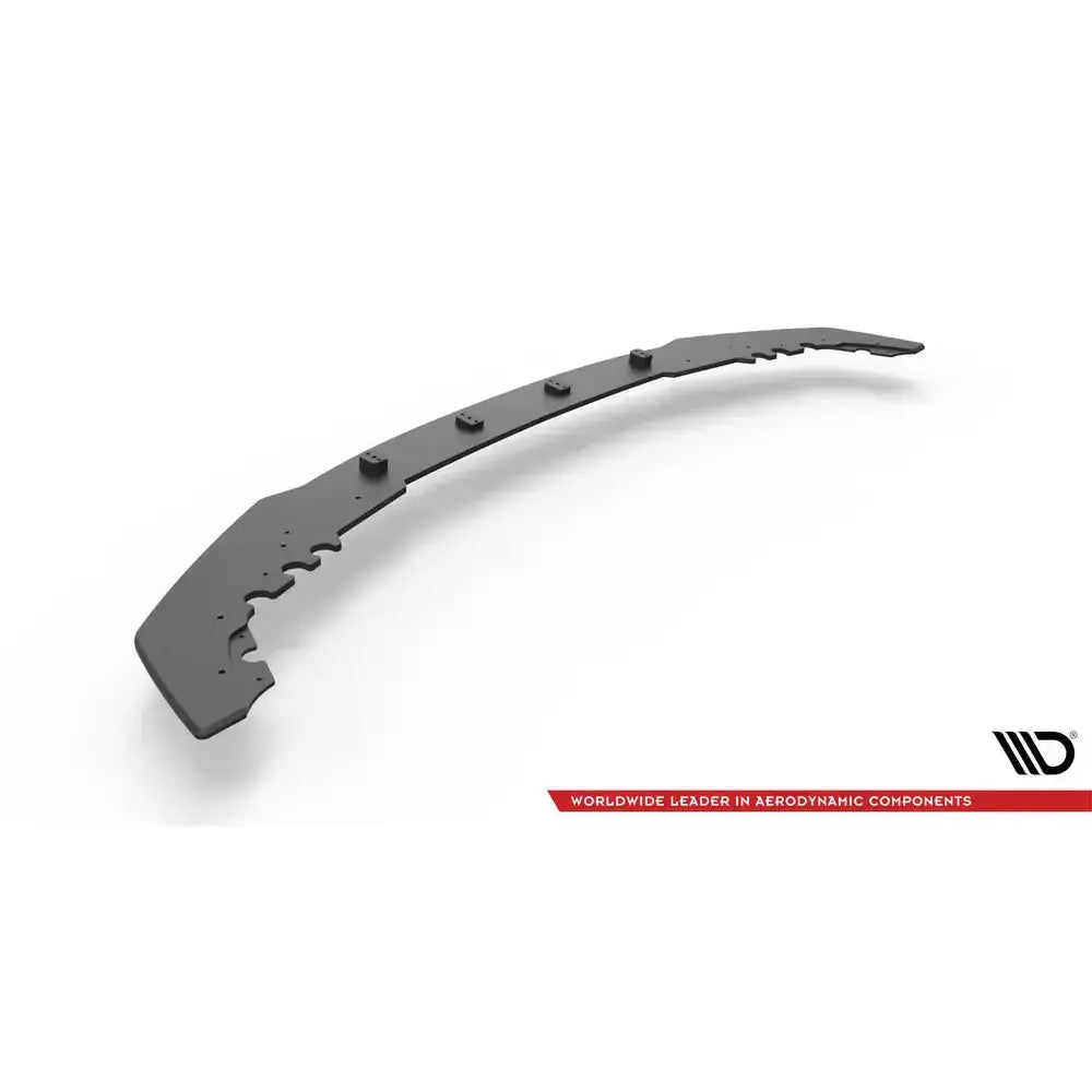 Frontspoiler BMW M2 Competition F87 16-20 Street Pro sett skrått med taggete sider og logo på hvit bakgrunn.