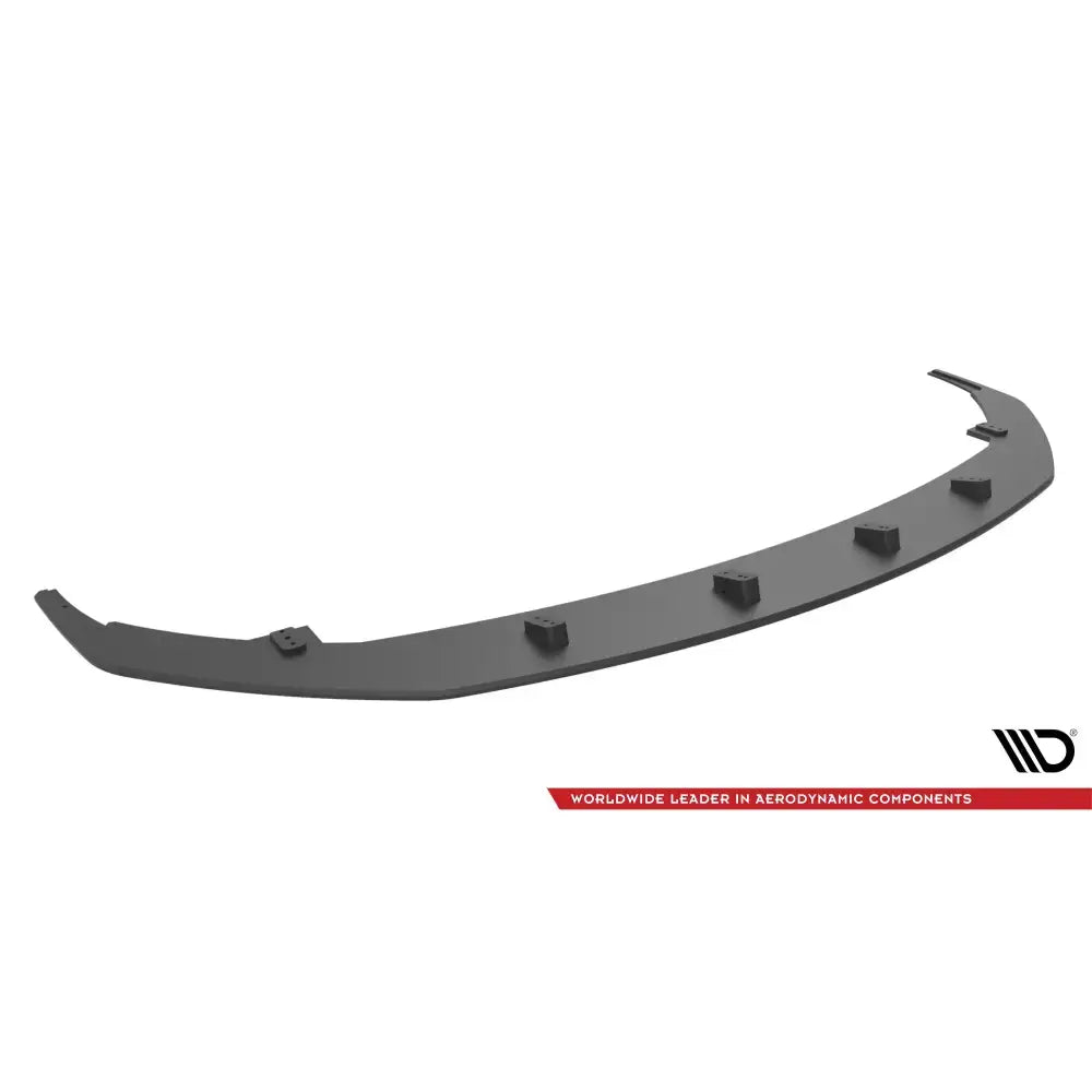 Frontspoiler Lexus GS F Mk4 Facelift Street Pro sett skrått ovenfra med synlige fester på hvit bakgrunn.