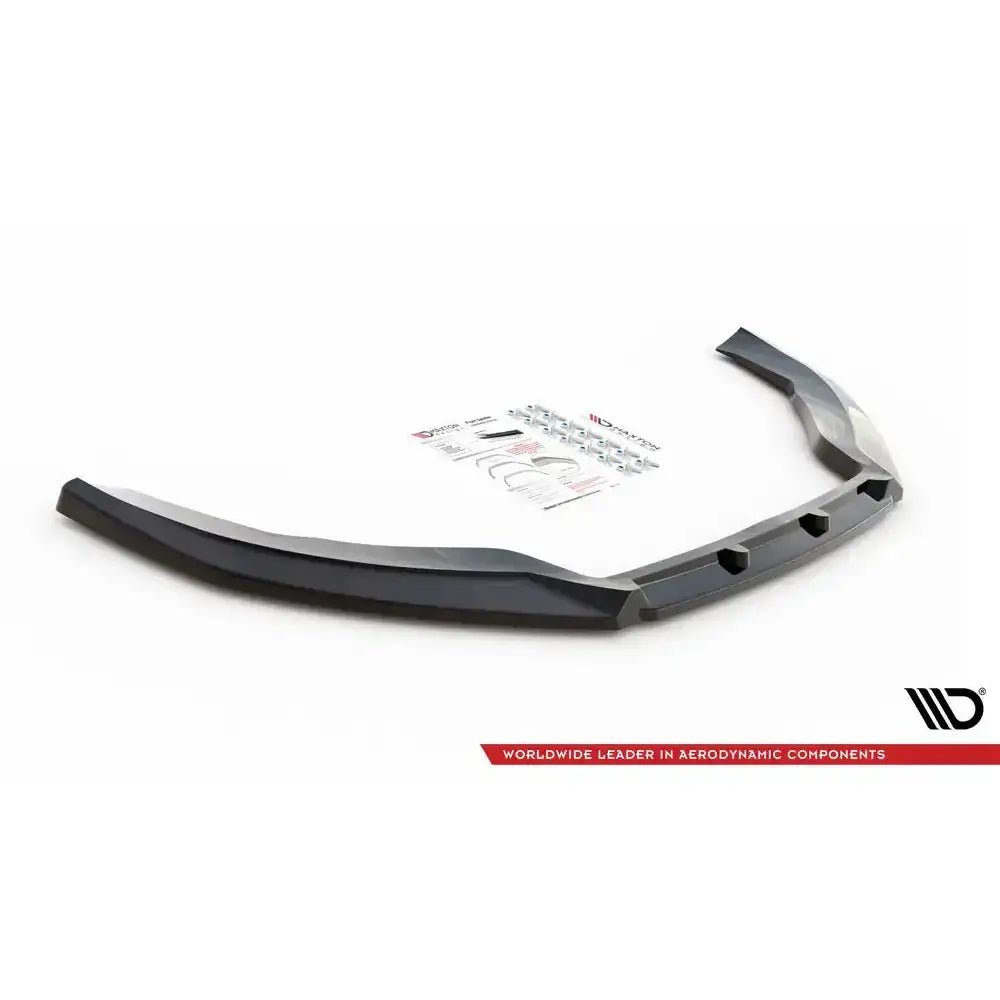 Front lip Volkswagen Passat CC 08-12 V.3 sort plast med monteringsutstyr og instruksjoner.