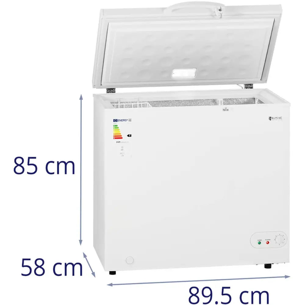 Fryseskap Låsbart 1 Kurv 197 Liter -12 til -28 c 82 w