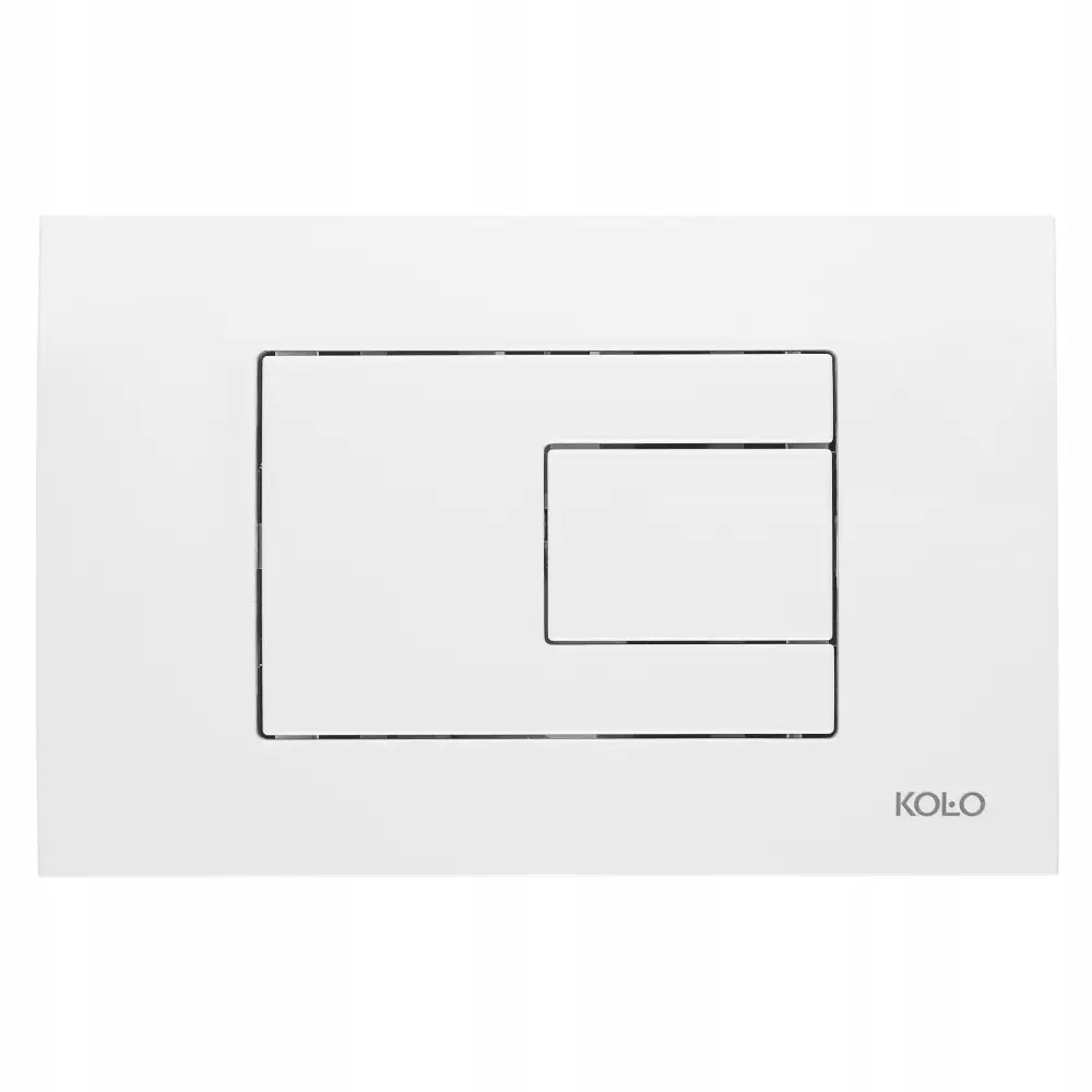 Fusion Hvit Trykknapp til Technic Innbyggingsrammer