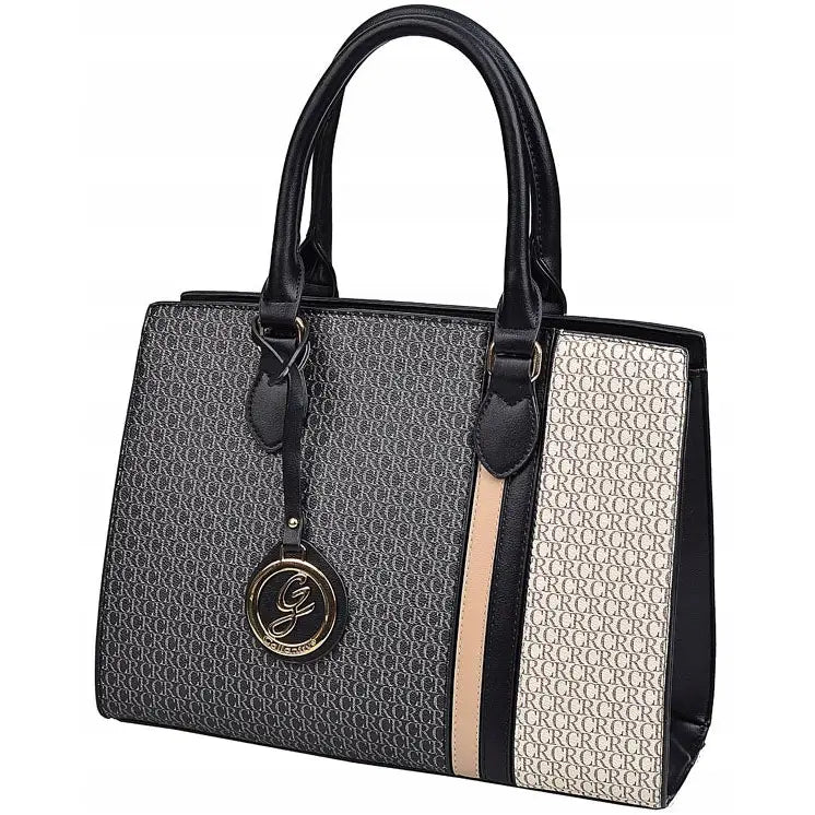 Gallantry Damehåndveske Koffert med Håndtak og Mote Monogram Stropp