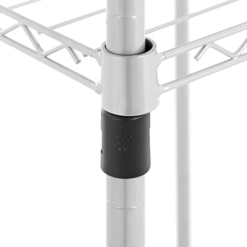 Garderobe Stålrack med 7 Hyller og 4 Stenger 189x45x196 Cm