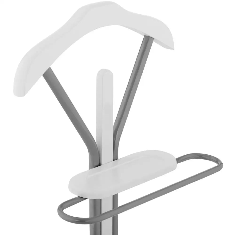 Garderobestativ med Hyller - Sølv